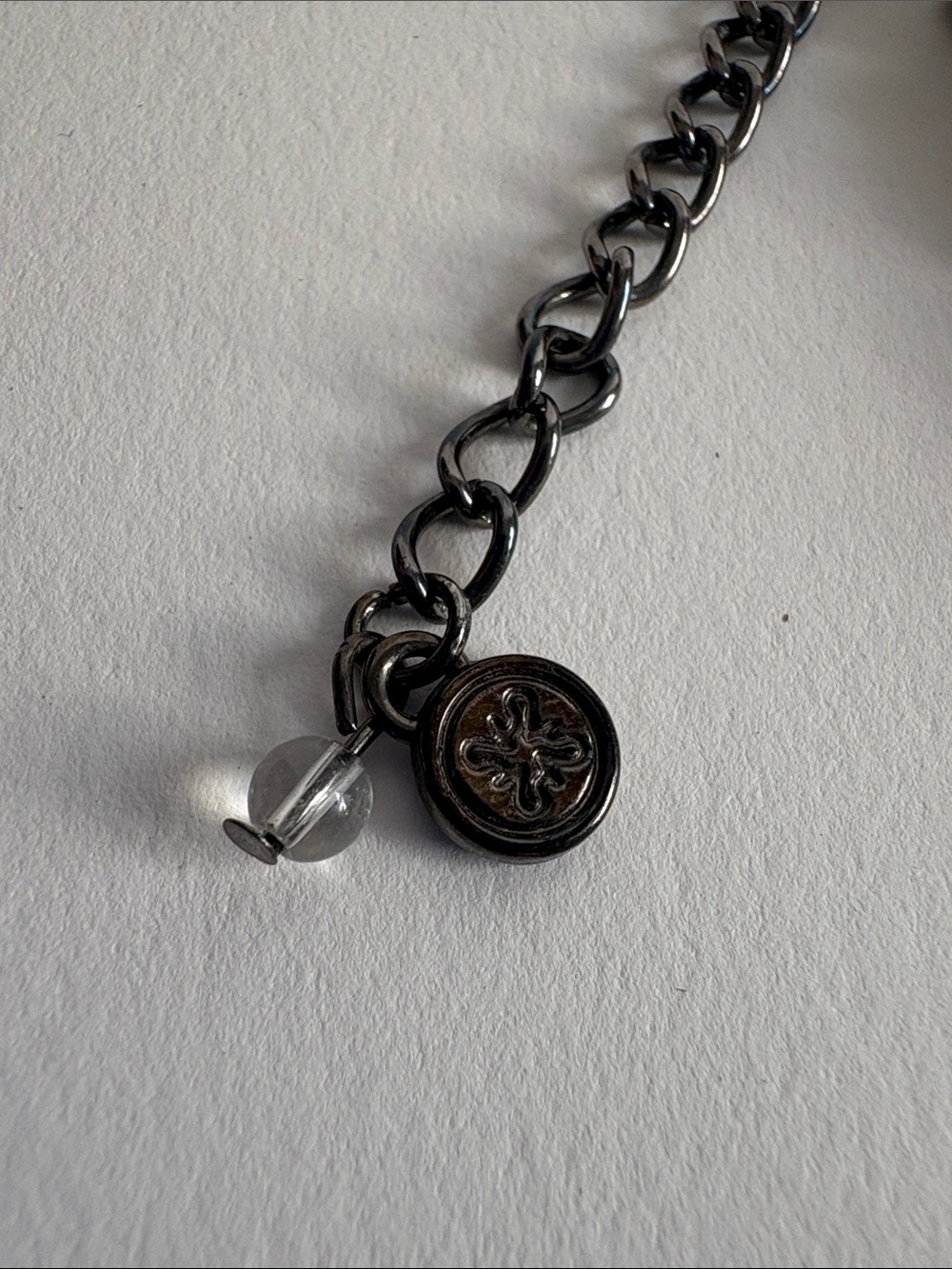 Simply Vera Vera Wang Faceted Crystal Necklace in Smoky Gray - Picture 4 of 5